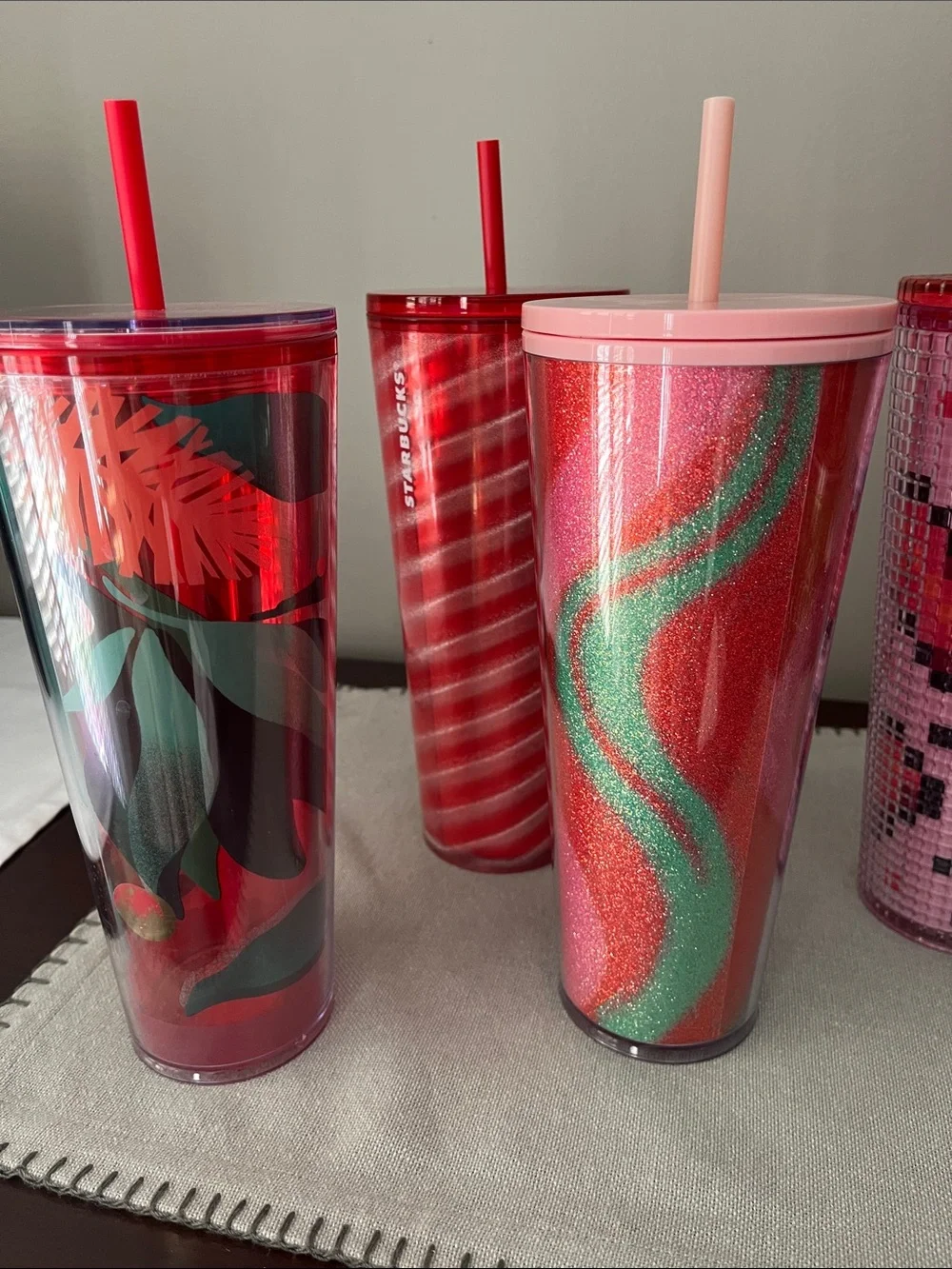 Starbucks collection of holiday Cups - Set of 5. Some NWT ,